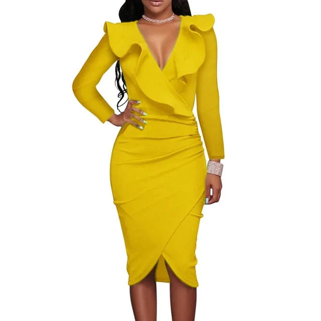 2019 Ruffle Party Dress