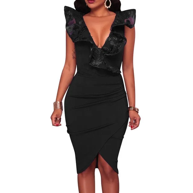 2019 Ruffle Party Dress