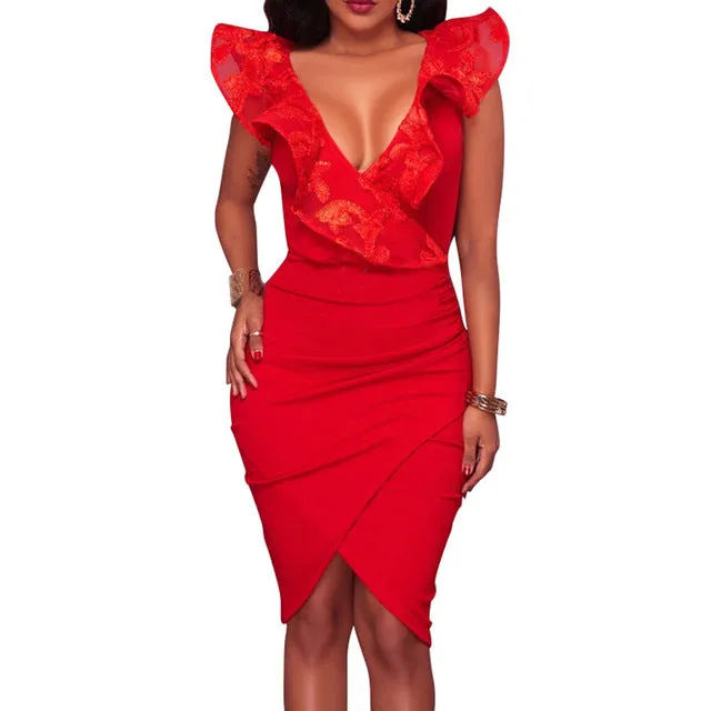 2019 Ruffle Party Dress