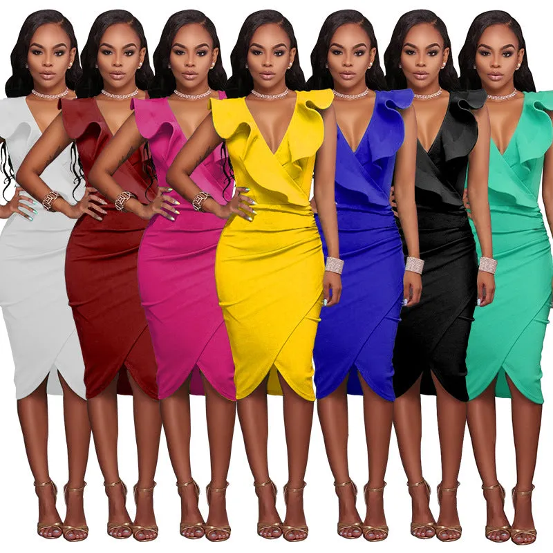 2019 Ruffle Party Dress