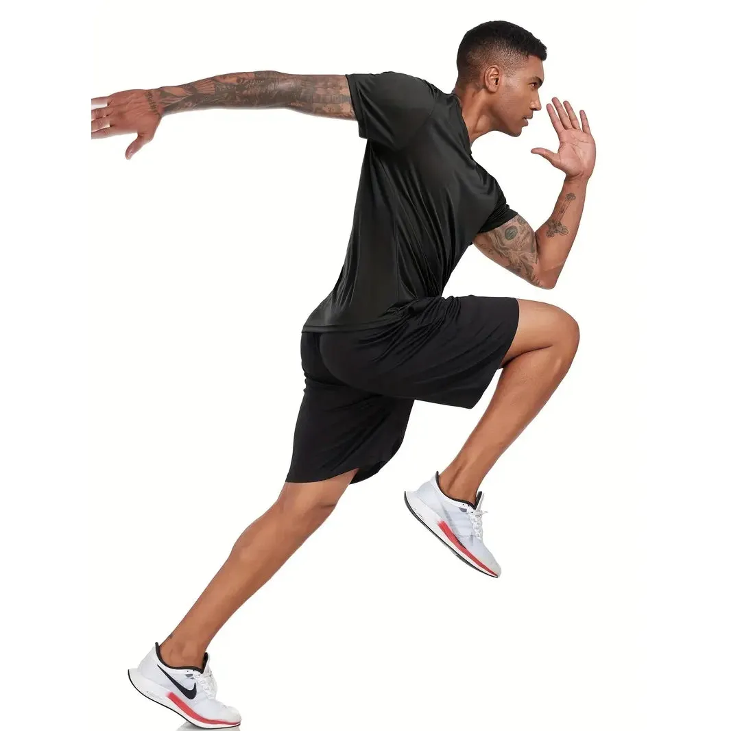 5-Pack: Quick Dry Men's T-Shirts Sport Short Sleeve