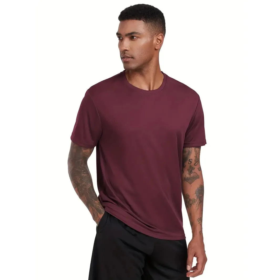 5-Pack: Quick Dry Men's T-Shirts Sport Short Sleeve