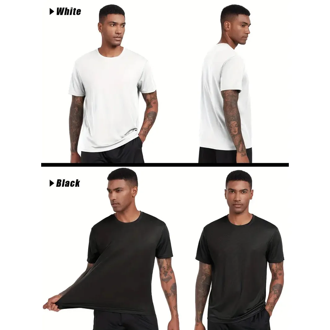5-Pack: Quick Dry Men's T-Shirts Sport Short Sleeve