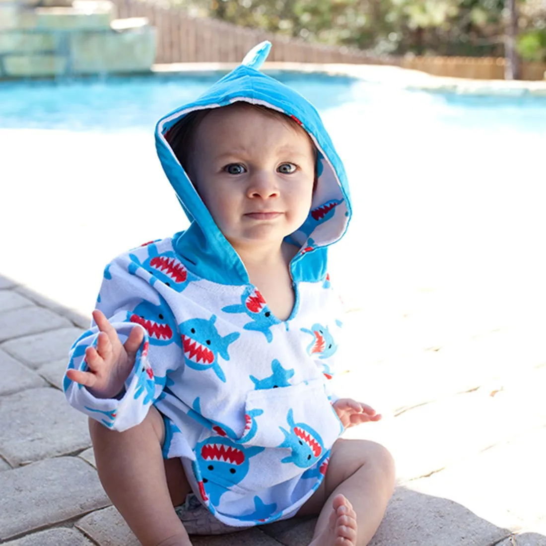 Baby/Toddler Terry Swim Coverup - Sherman the Shark