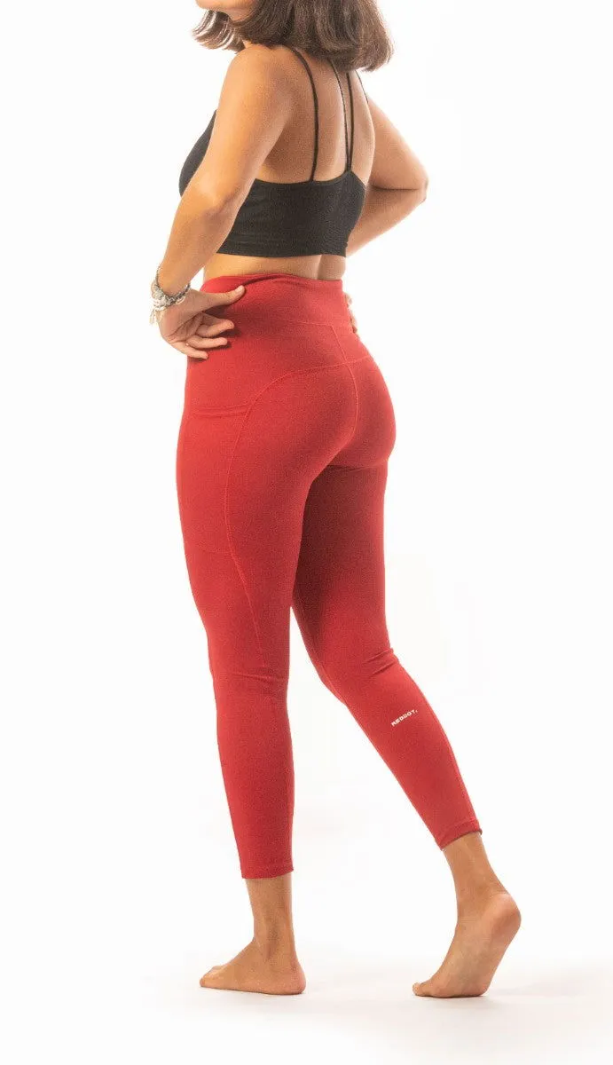 Basic Legging Pants -Red
