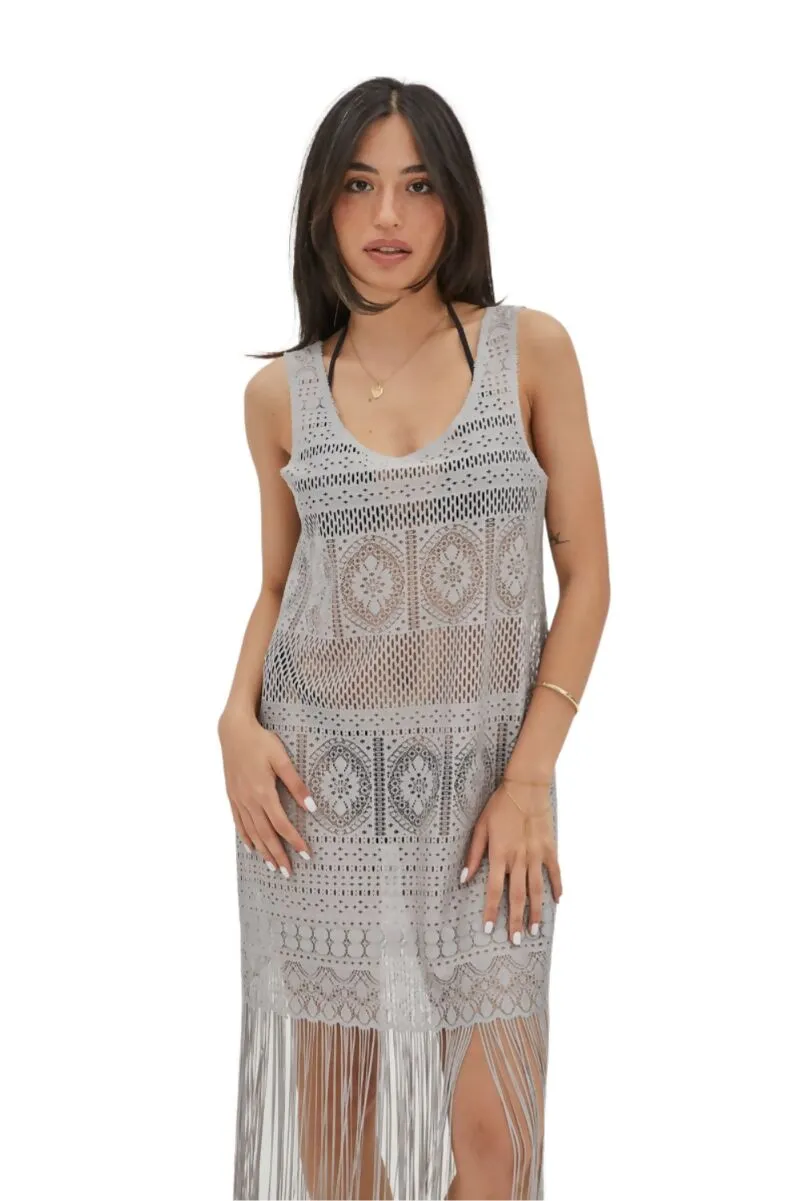 Beautiful Long Women's Beach Dress, Cover Up Dress for Lake, Pool, Beach, Cruise