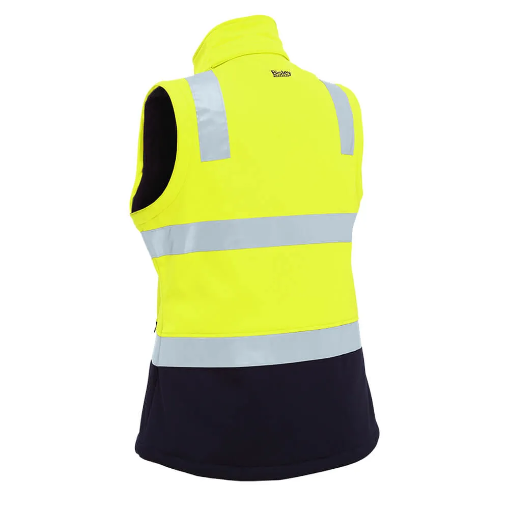 Bisley BJL6078T Women?s Taped Two Tone Hi Vis 3-In-1 Soft Shell Jacket