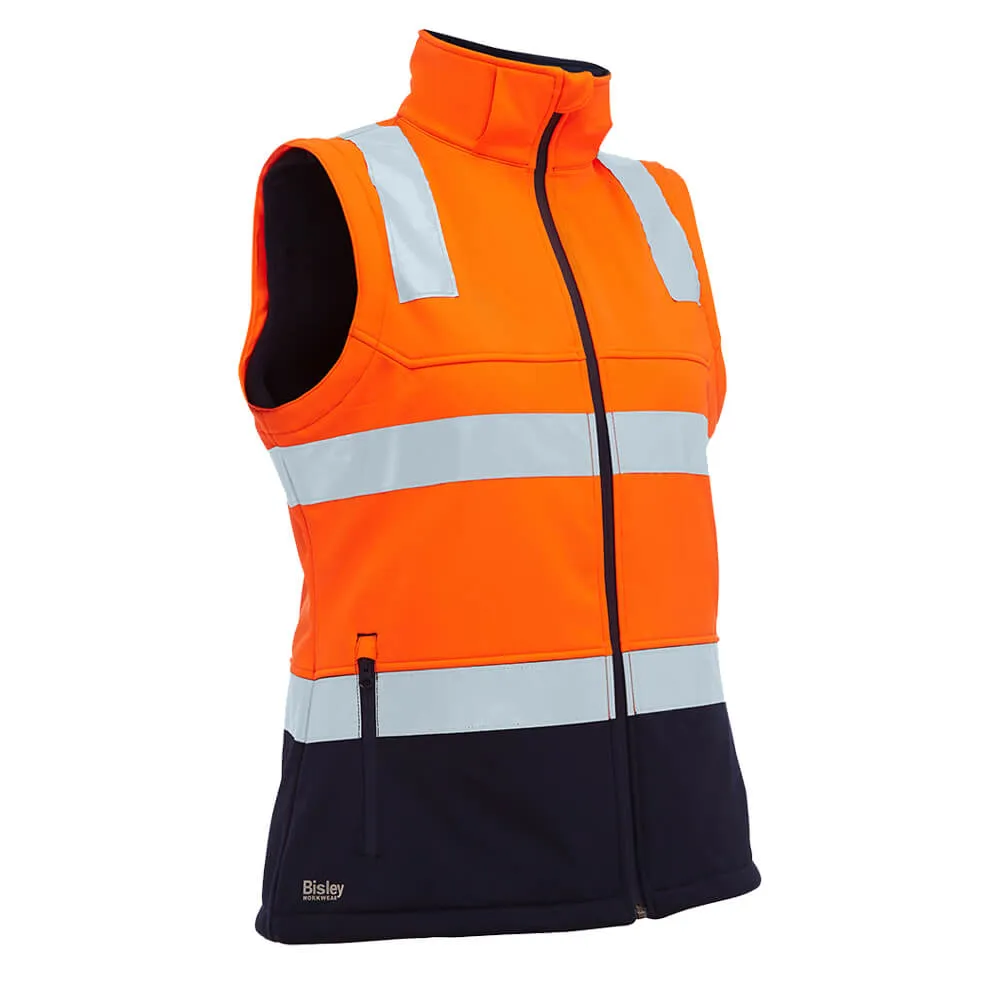 Bisley BJL6078T Women?s Taped Two Tone Hi Vis 3-In-1 Soft Shell Jacket