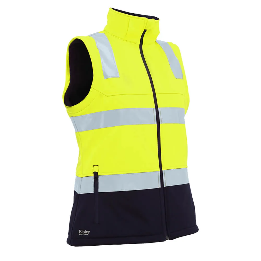 Bisley BJL6078T Women?s Taped Two Tone Hi Vis 3-In-1 Soft Shell Jacket