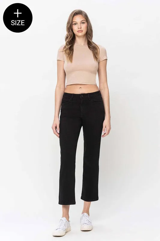 Black Straight Leg Denim