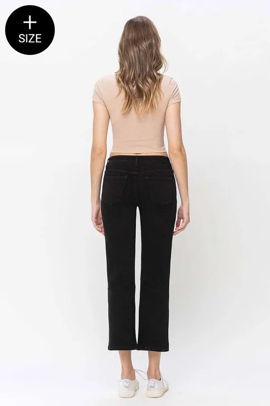Black Straight Leg Denim