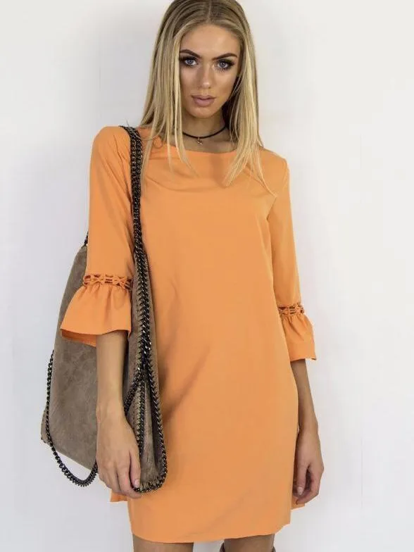Candy-colored Lace Stitching Dress