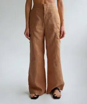 Carpenter Linen Pant - Camel