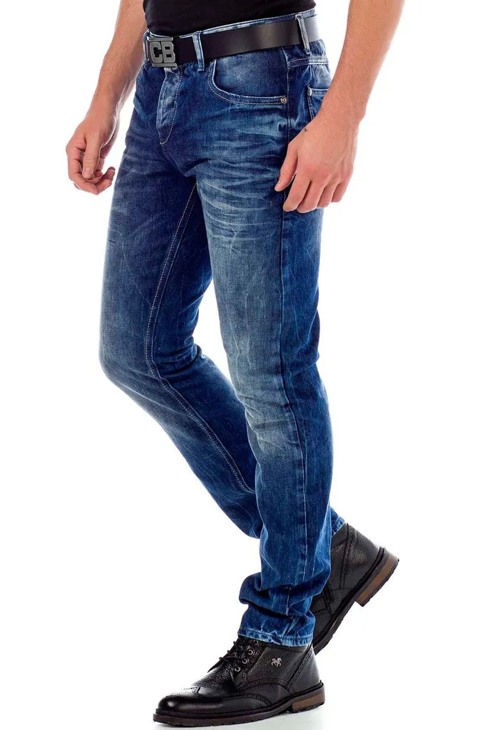 CD319Y Worn Slim Fit Skinny Leg Men's Jeans
