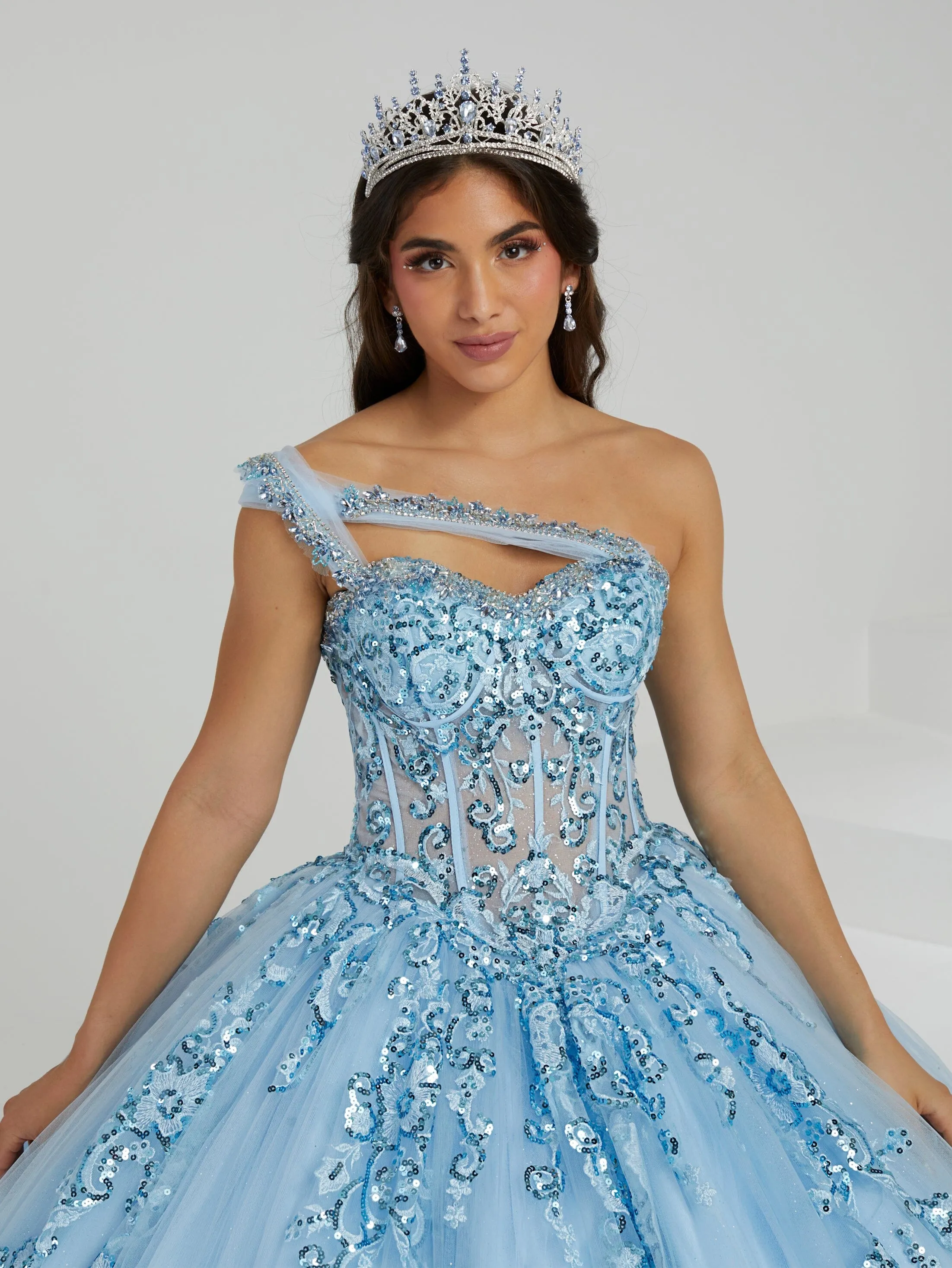 Convertible Strap Quinceanera Dress by Fiesta Gowns 56476