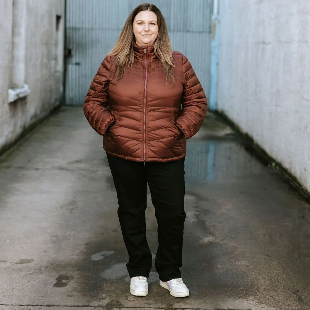 Cushla Women's 90/10 Packable Down Jacket - Cabernet