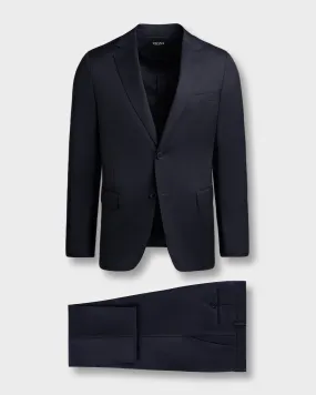 Dark Midnight Tailored Wool Mohair Suit