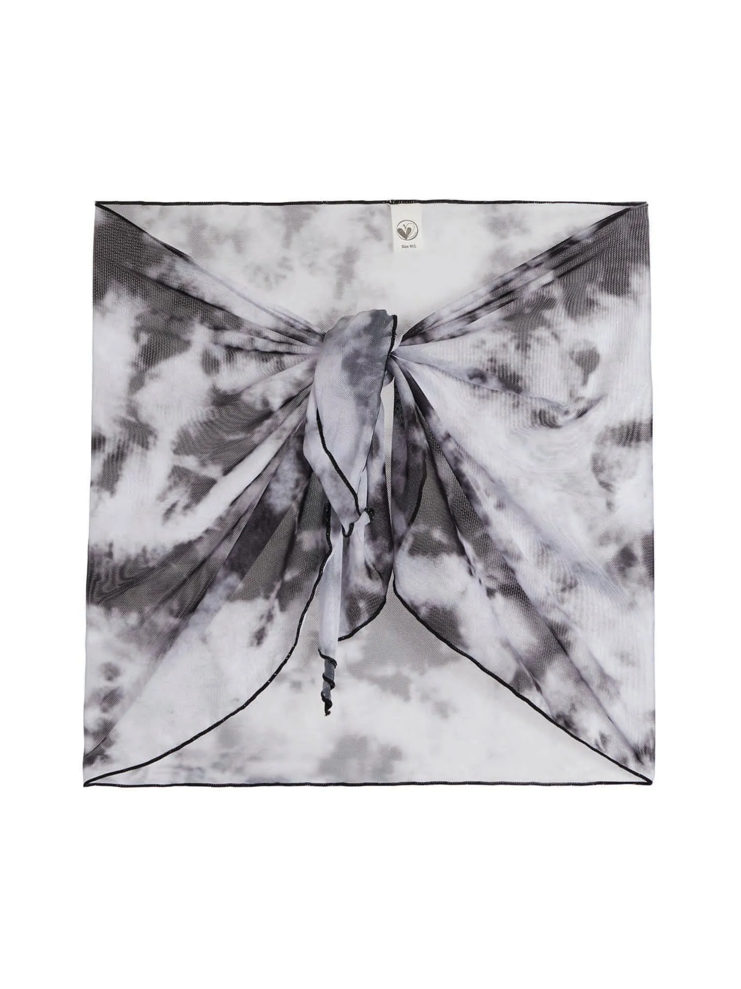 Dijana Sarong Mesh Tie Dye Wrap Skirt