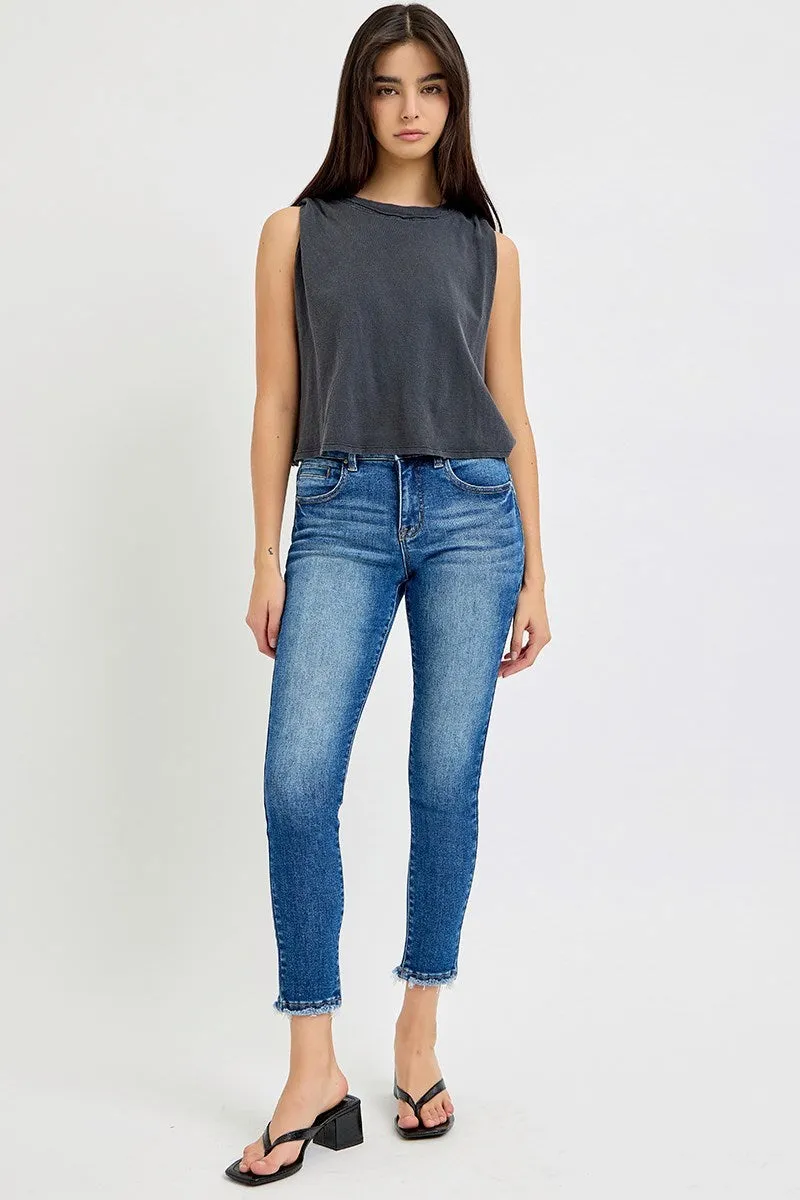 Eleanor Mid Rise Crop Jeans
