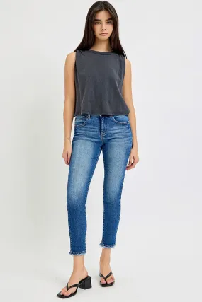 Eleanor Mid Rise Crop Jeans