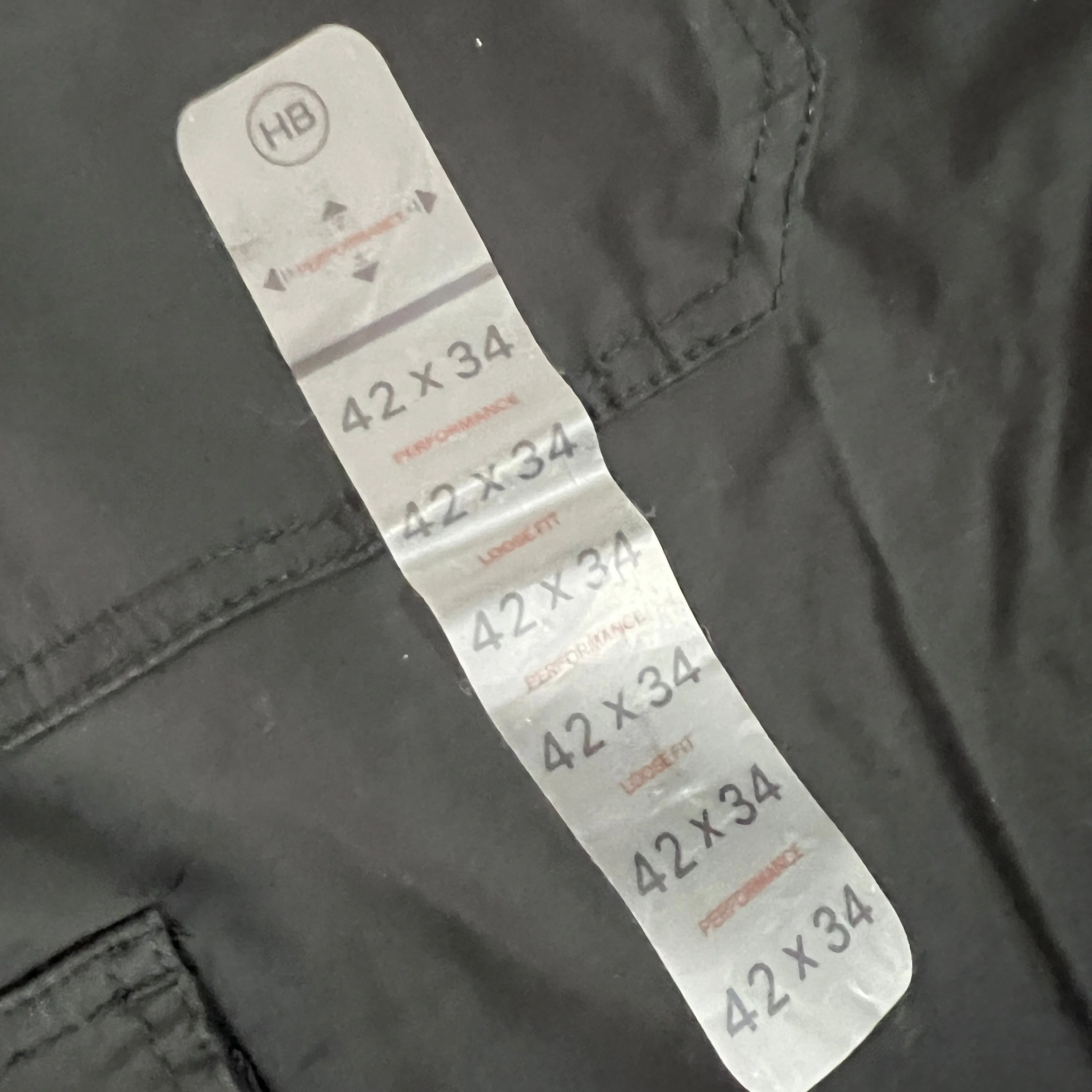 HB Performance Loose Fit Convertible Pants Size 42/34