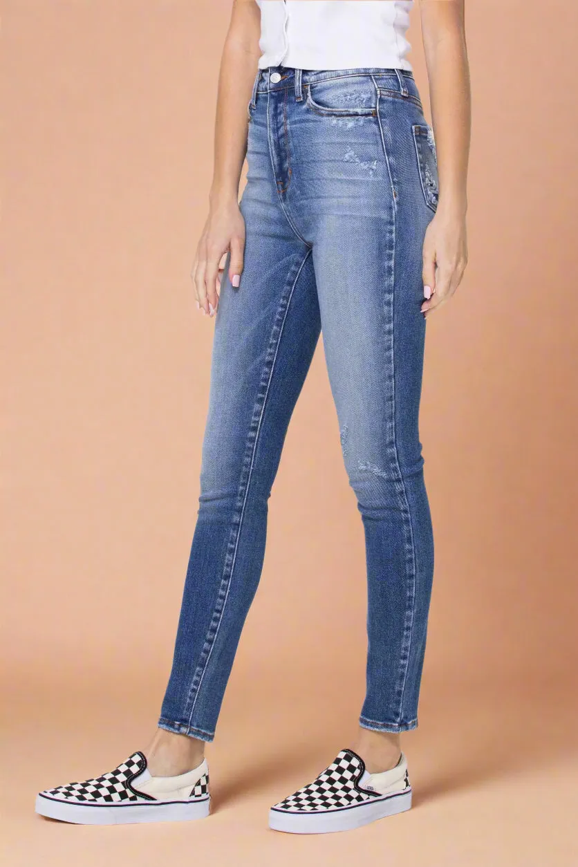 High Rise Ankle Skinny C9
