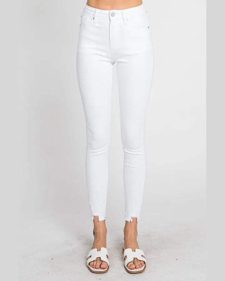 High Rise Ankle Skinny Jeans