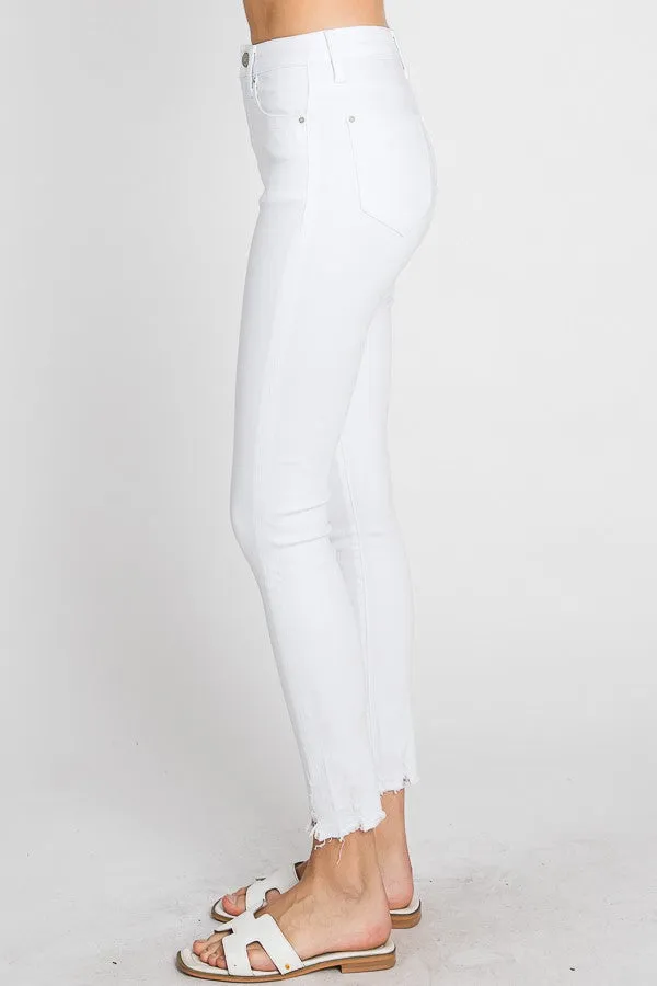 High Rise Ankle Skinny Jeans