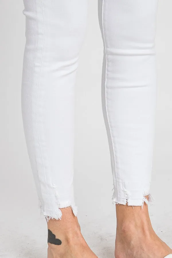 High Rise Ankle Skinny Jeans