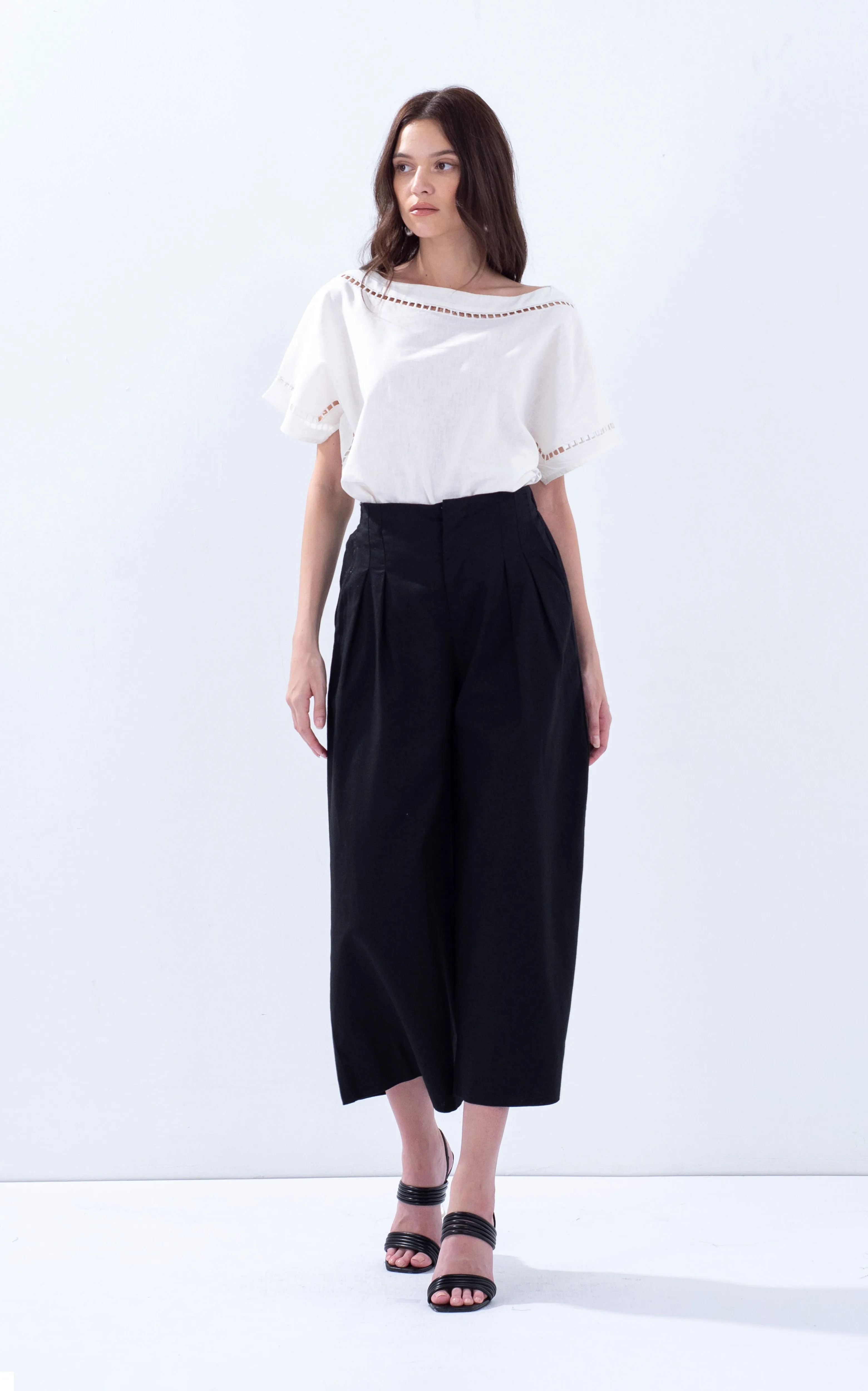 High-Waisted Linen Pants