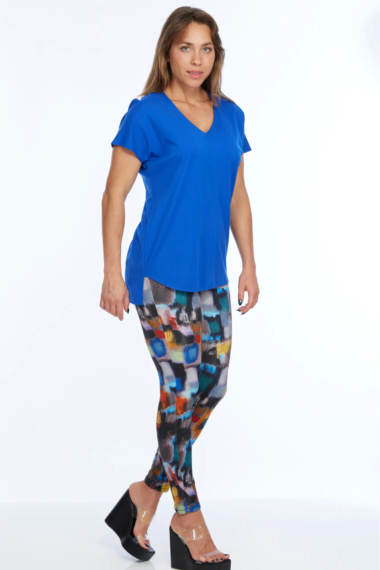 LIOR Women's Multi Brush Print Skinny Legging Jeans - "Jane"