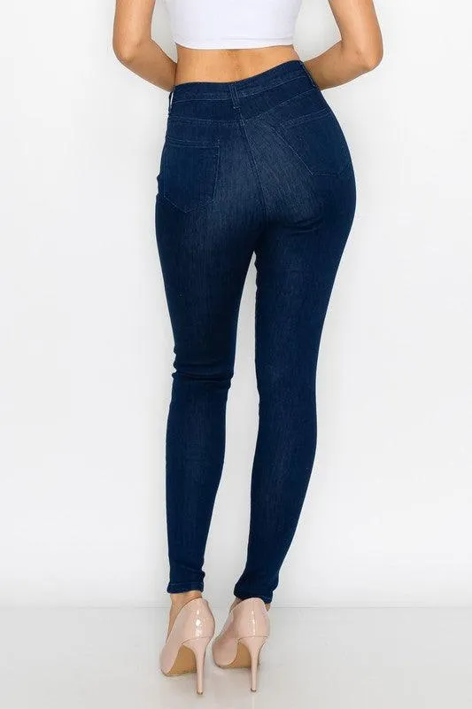 LO-126 INK high waist tonal stitch skinny jeans