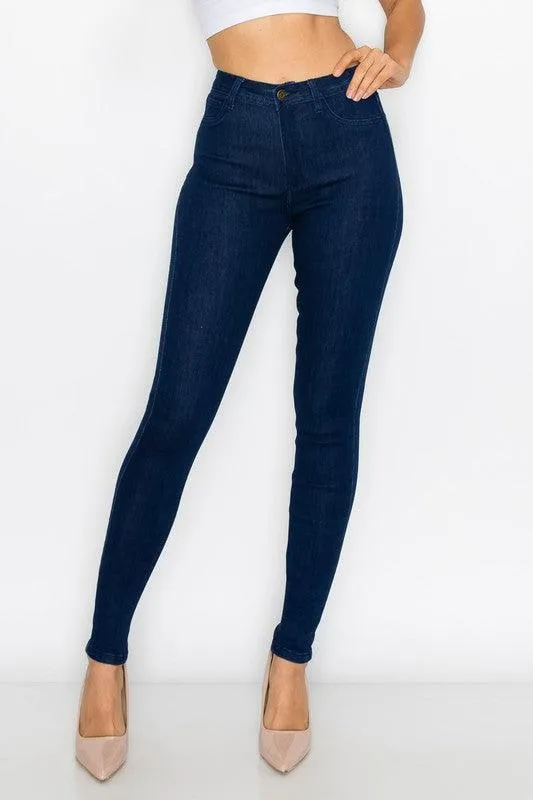 LO-126 INK high waist tonal stitch skinny jeans