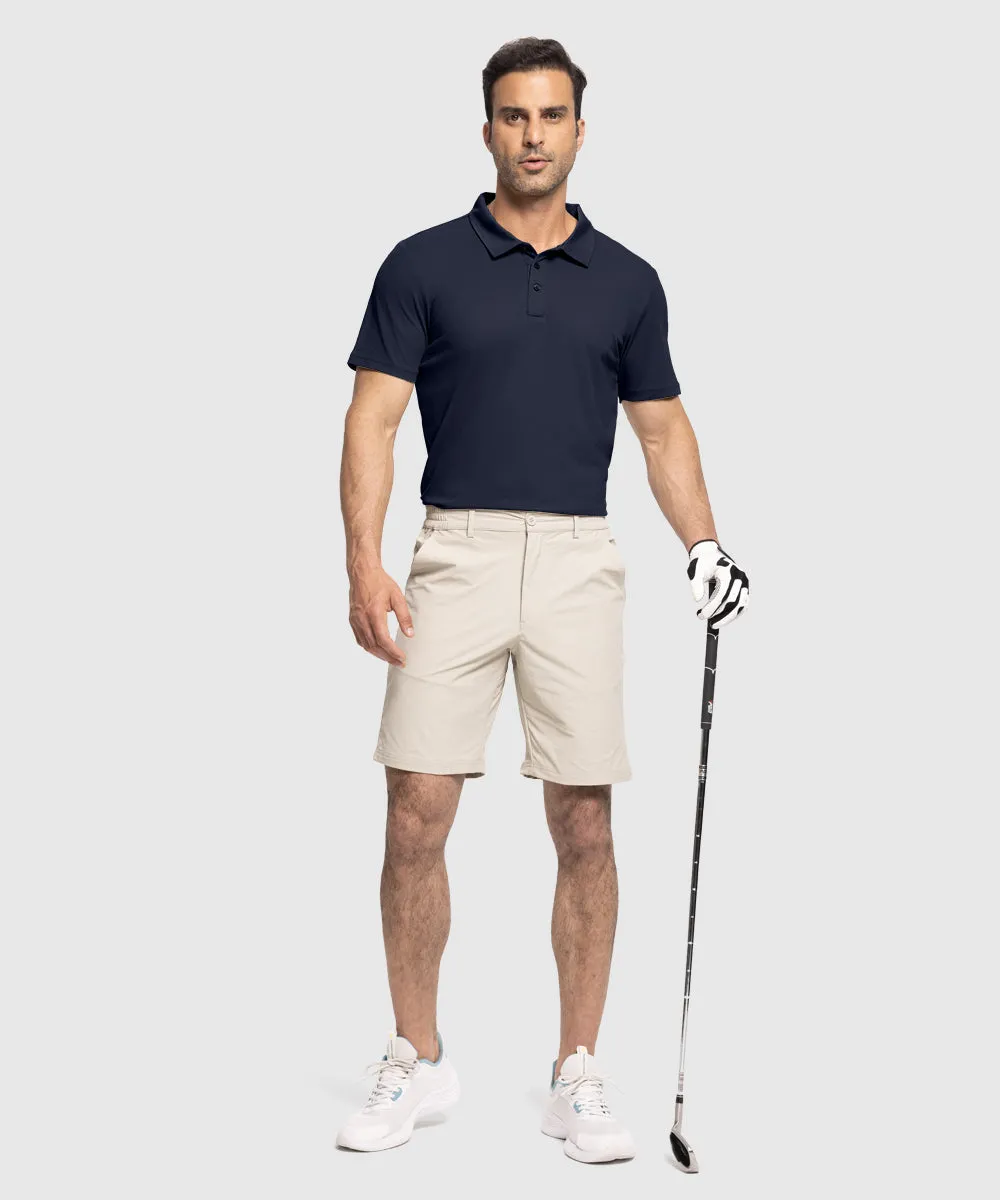 Men's Moisture Wicking Summer Casual Polo Golf Shirts