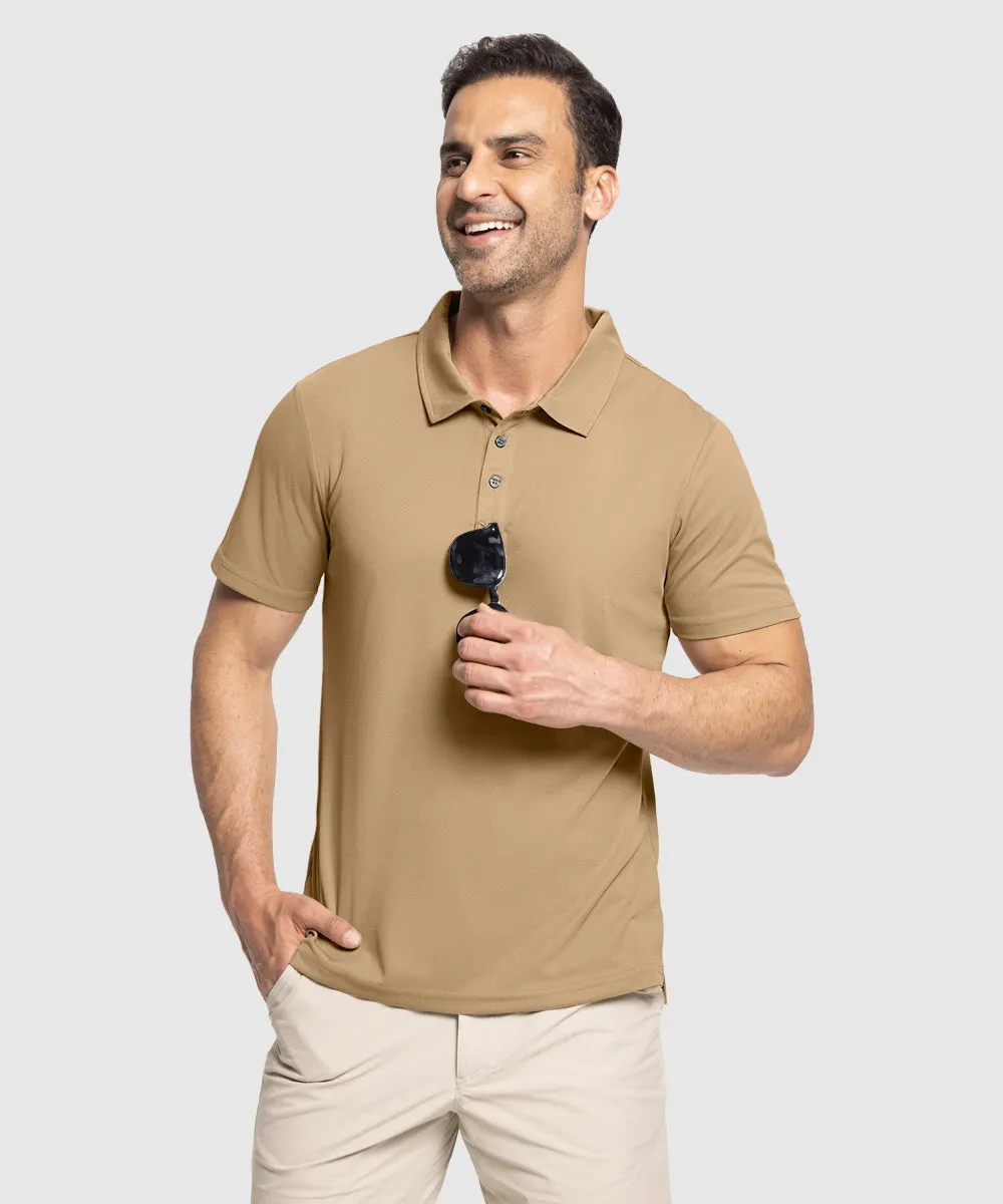 Men's Moisture Wicking Summer Casual Polo Golf Shirts