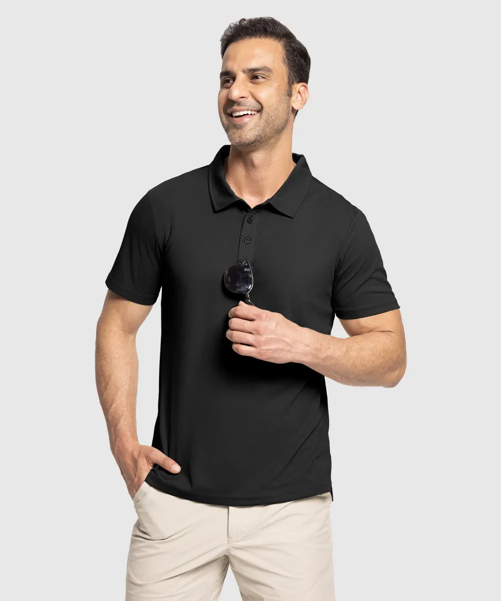Men's Moisture Wicking Summer Casual Polo Golf Shirts