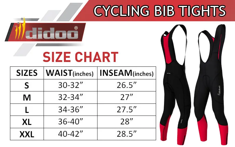 Mens Thermal  Cycling Bib Tights