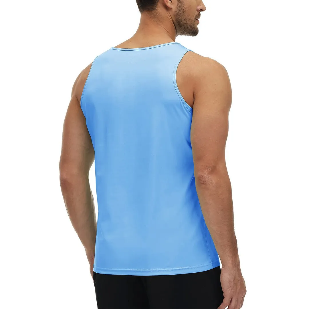 Men's UPF 50  Quick Dry Lightweight Running Tank Halter Tops