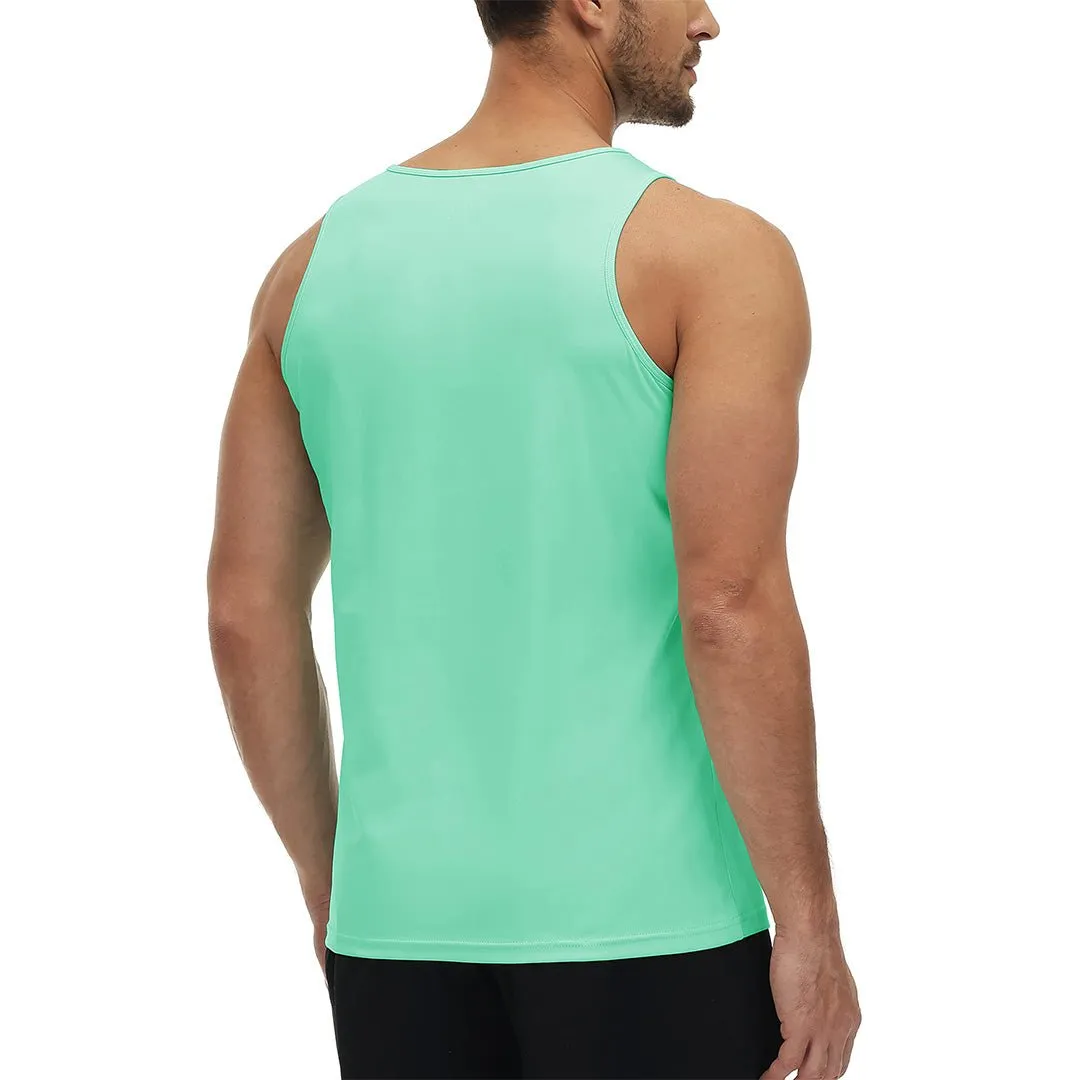 Men's UPF 50  Quick Dry Lightweight Running Tank Halter Tops