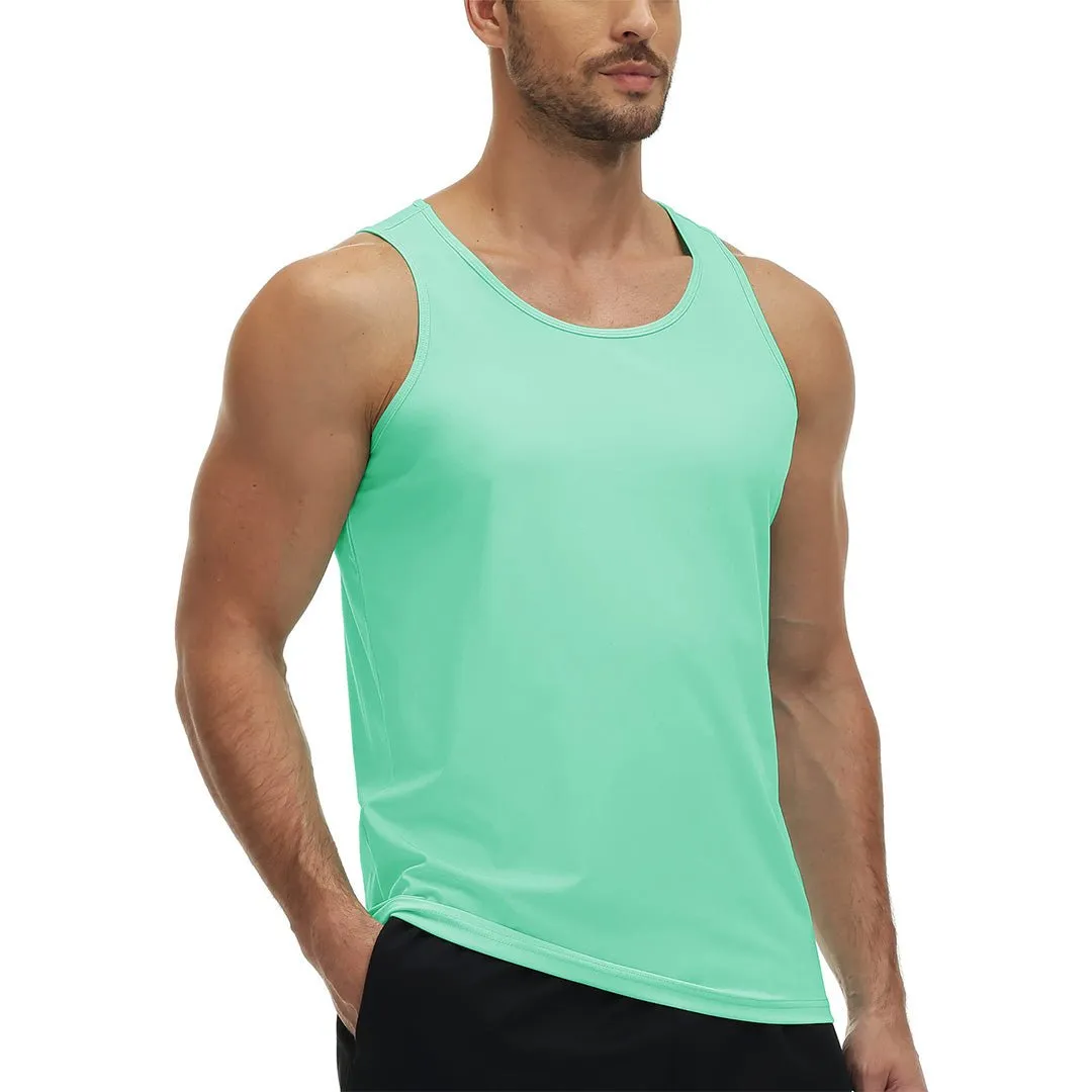 Men's UPF 50  Quick Dry Lightweight Running Tank Halter Tops