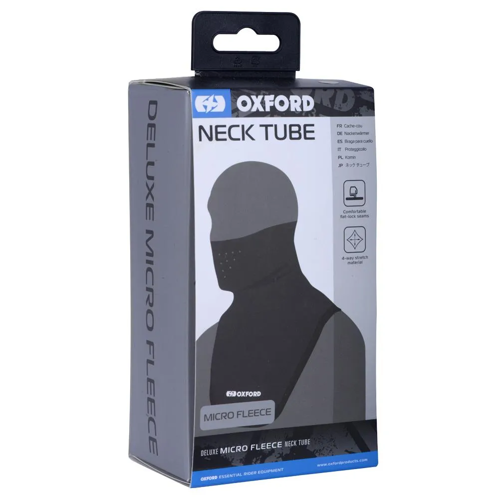 Oxford Deluxe Micro Fleece Neck Tube Black