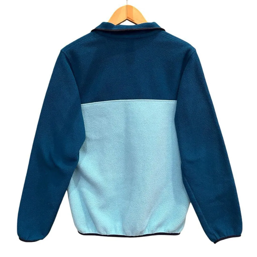 Patagonia Re-Tool Snap- Fleece Pullover Colorblock Blue - Size Small