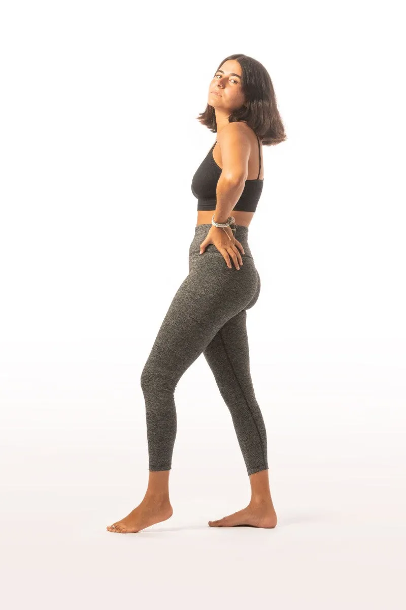 Performance Legging Pants With P-Charcoal Grey