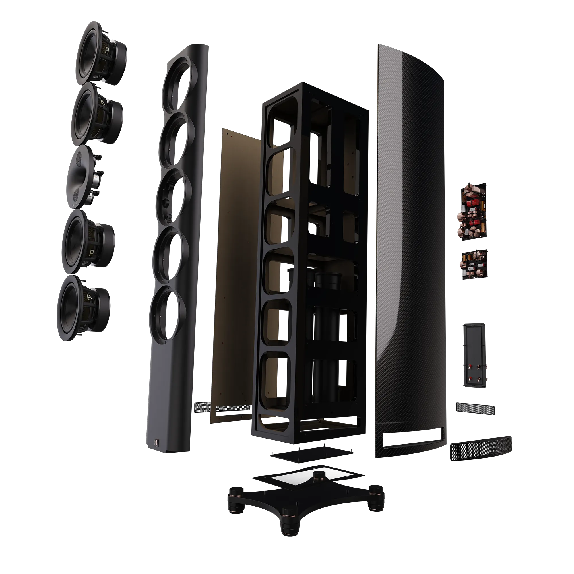 PERLISTEN Audio S7T Limited Edition Carbon Fibre Tower Speakers