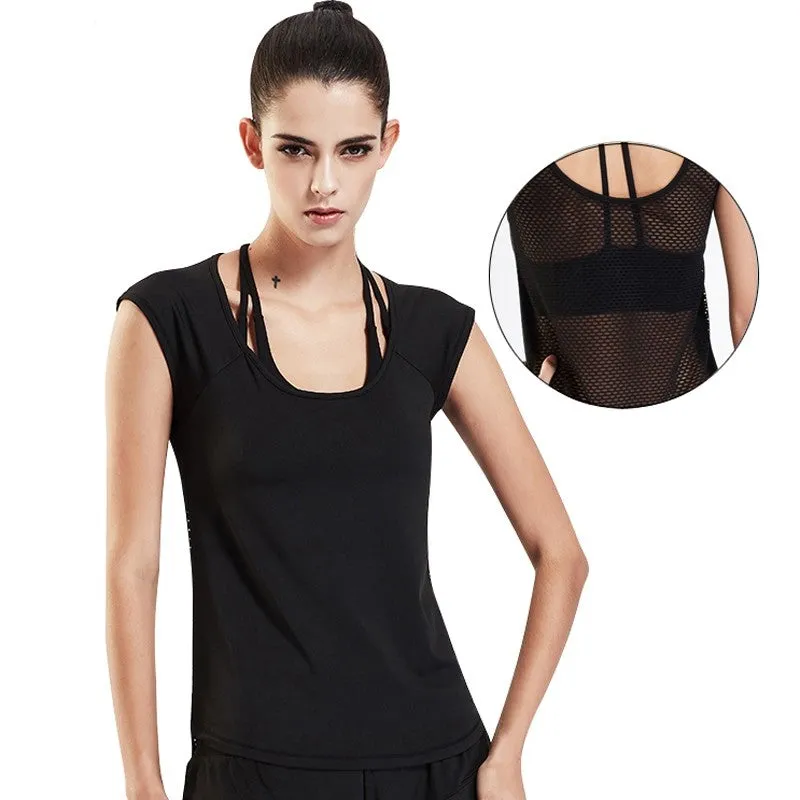Quick Dry Yoga Meshed Back Sleeveless