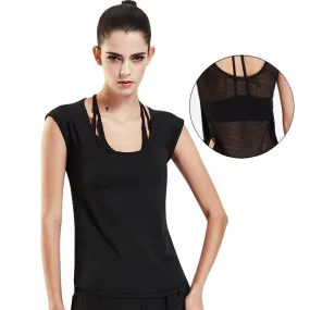 Quick Dry Yoga Meshed Back Sleeveless