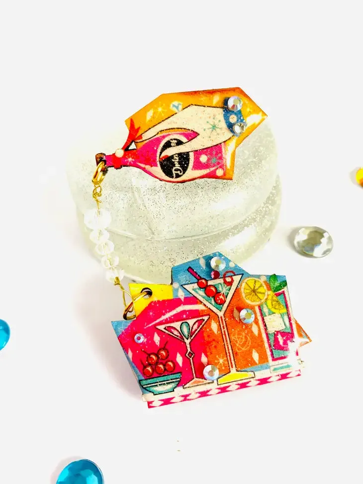 Rosie Rose Parker : Cocktail Retro Statement Brooch