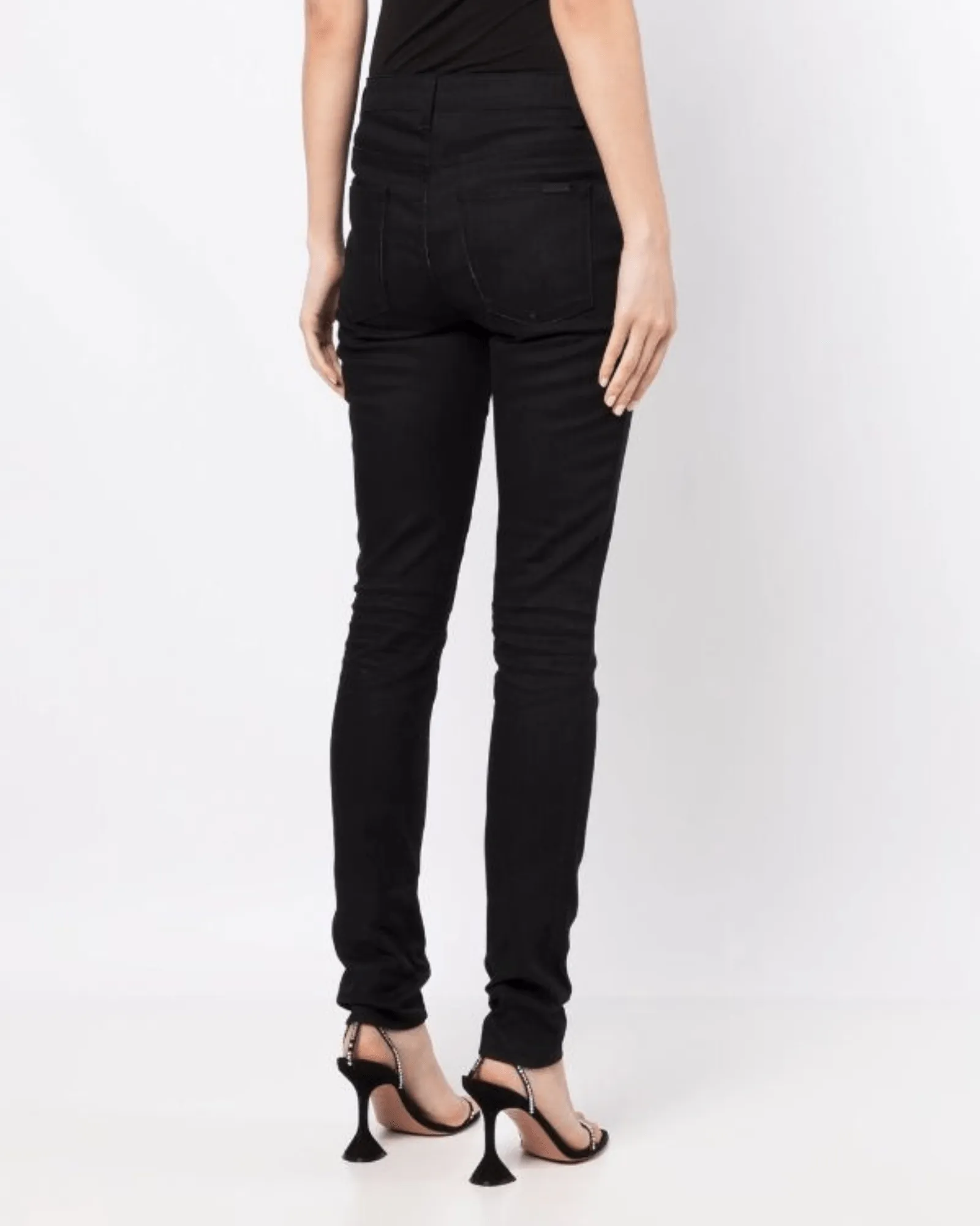 Saint Laurent Mid-Rise Skinny Jeans