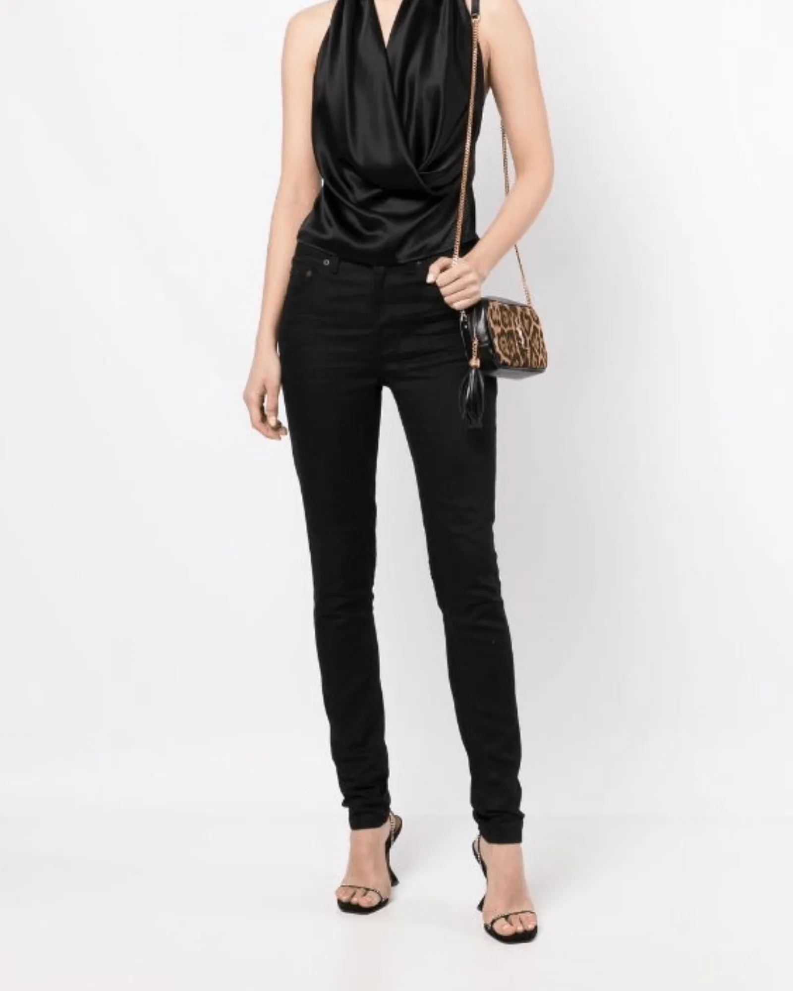 Saint Laurent Mid-Rise Skinny Jeans