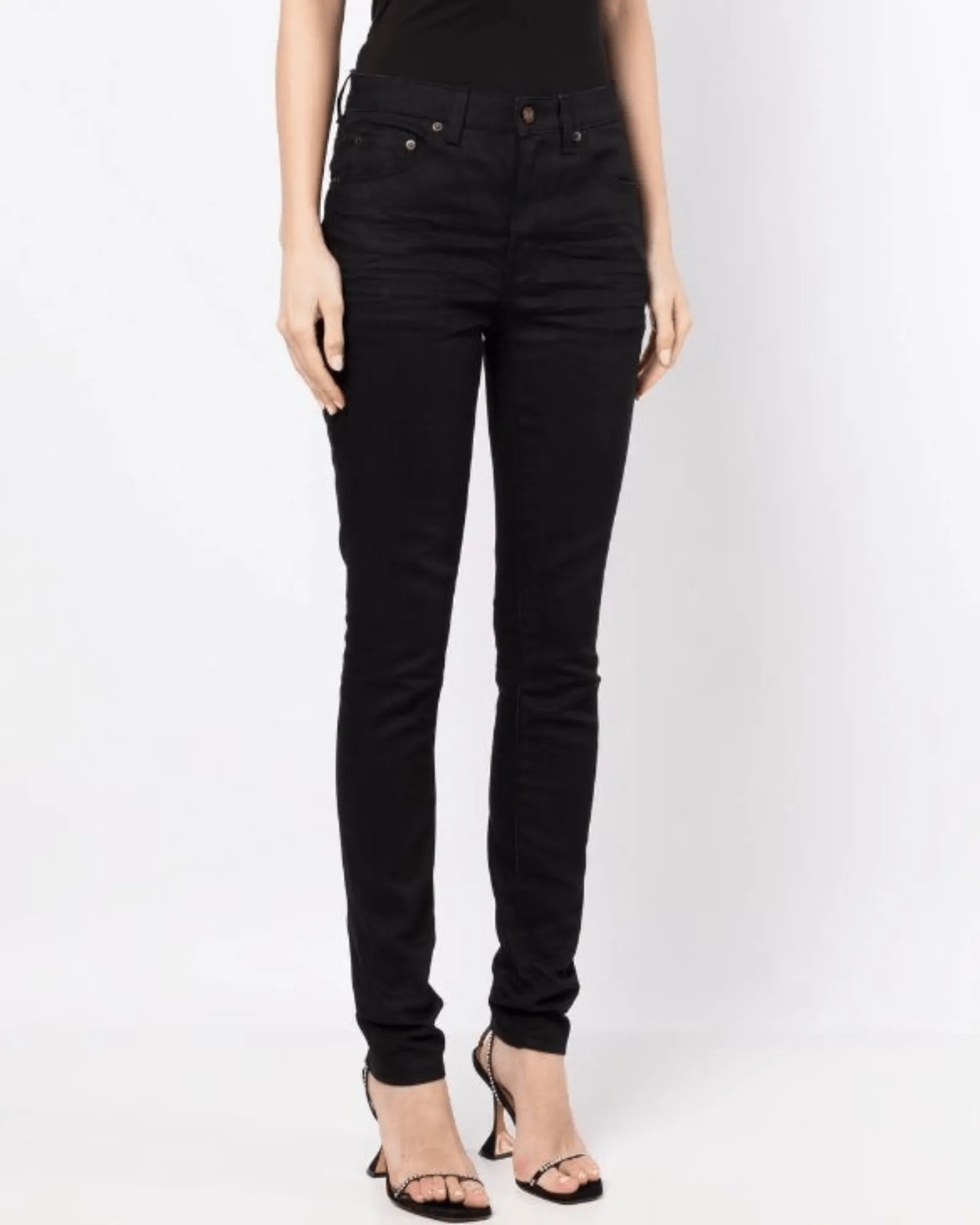 Saint Laurent Mid-Rise Skinny Jeans